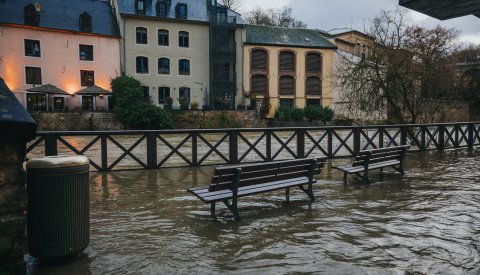 Image des inondations dans le Grund