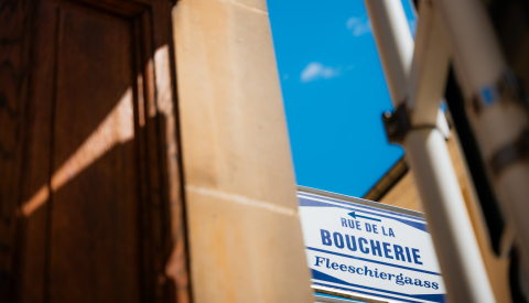 panneau de la rue de la Boucherie