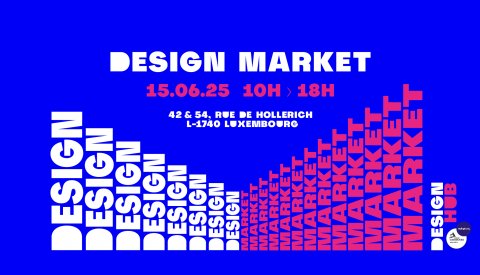 Affiche du Design market qui aura lieu le 15 juin 2025