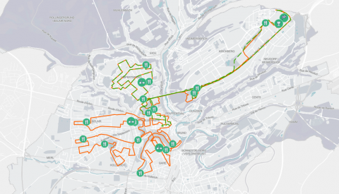 Itinéraire du ING Night Marathon 2025