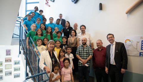 Inauguration Ecole Gare Installation Letizia Romanini